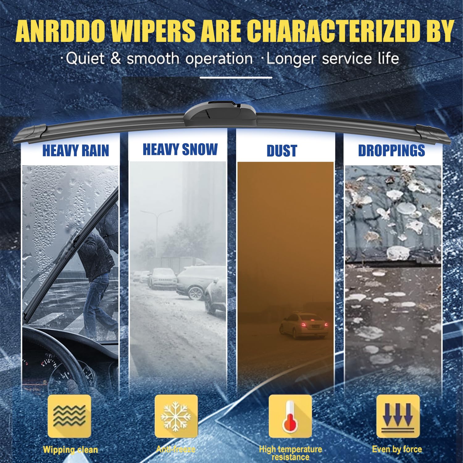 3 wipers Replacement For Scion xB 2008 2009 2010