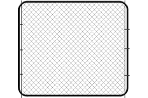 797AUDIO 26"-72" W x 5' H Fence Gate Kit Chain Link Outdoor Metal Garden Gate,Adjust-A-Gate backyard gate Chain Link Fence Panels Wood Metal fencing Gate Walk-Through Gate Kit Anti-Rust for Yard and Farm Black