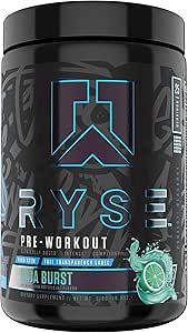 Ryse Blackout Pre Workout Ryse Up Supplements Fuel Your Greatness Energy Endurance Focus Next Level Pump Beta Alanine No3 T Betaine Nitrate 25 Servings Baja Burst Health Household Amazon Com