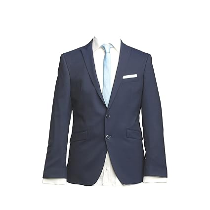 Barutti Sakko Stanford Spitzfasson Dunkelblau Uni Slim Fit Extra Schmal Seitenschlitze Schurwolle Mischgewebe 8041