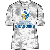 Junk Food Clothing Junk Food Clothing Los Angeles Chargers Team Spirit Tie Dye Tee