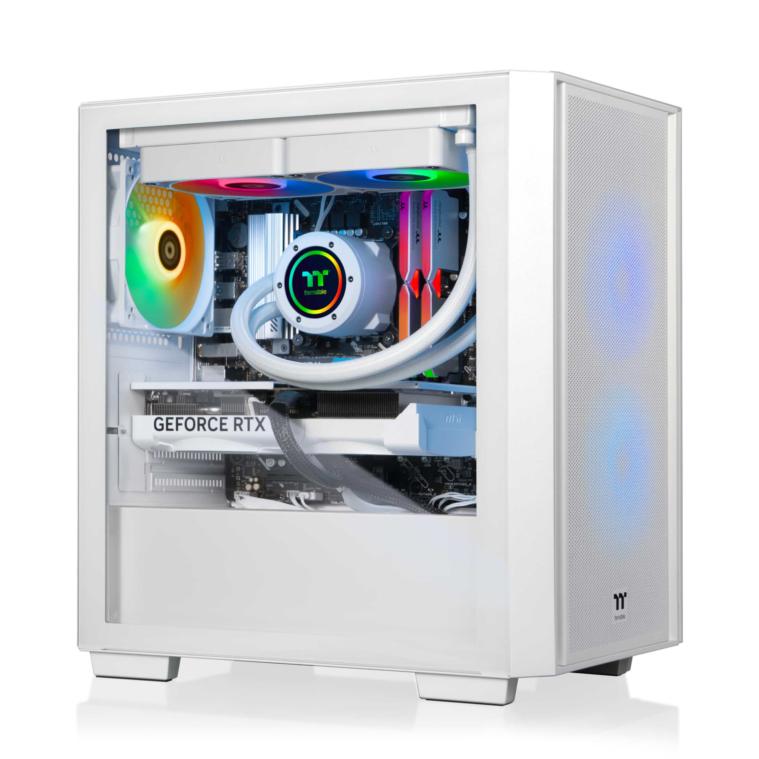 Thermaltake LCGS Versa i570S Gaming Desktop (Intel Core™ i9-14900KF, 32GB 6000MT/s DDR5 RGB Memory, NVIDIA GeForce® RTX 5070, 1TB NVMe M.2, WiFi, Windows 11) H16S-B760-570-LCS