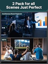 JSAUX DisplayPort to HDMI Adapter 2 Pack 4K@30Hz Dual Monitor Plug & Play view 7