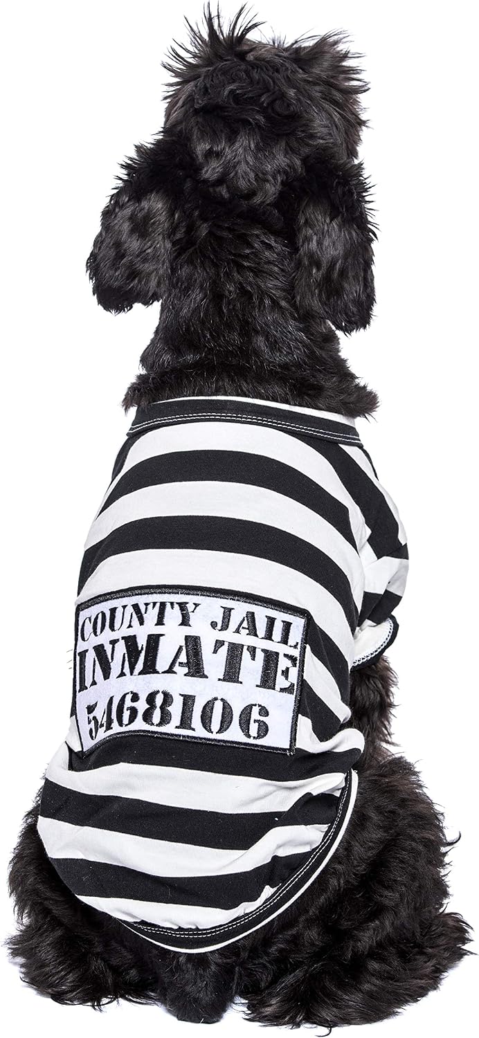 Parisian Pet, Funny Dog Cat Pet Costumes, Shirt Outfits for Halloween, Police, Prisoner, Ketchup, Mustard, Doctor - Image 4
