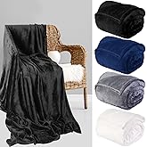 Peryiter 4 Pcs Fleece Throw Blanket Bulk Sofa Blanket Fuzzy Plush Warm Soft and Breathable Lightweight Throw Blankets for Couch for Living Room Bed Travel Couch Sofa(Multi Color,60'' X 80'')