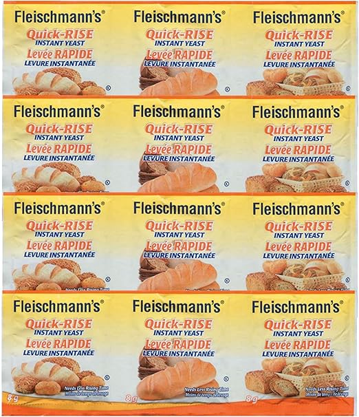 Fleischmann's Quick Rise Instant Yeast 120g (5 Strips) Needs Less