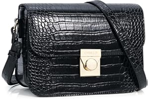 Chinllo Crossbody Bag Shoulder Satchel Purse for Women, Triple Pocket Bag PU Leather Messenger Bag Flap Evening Bag