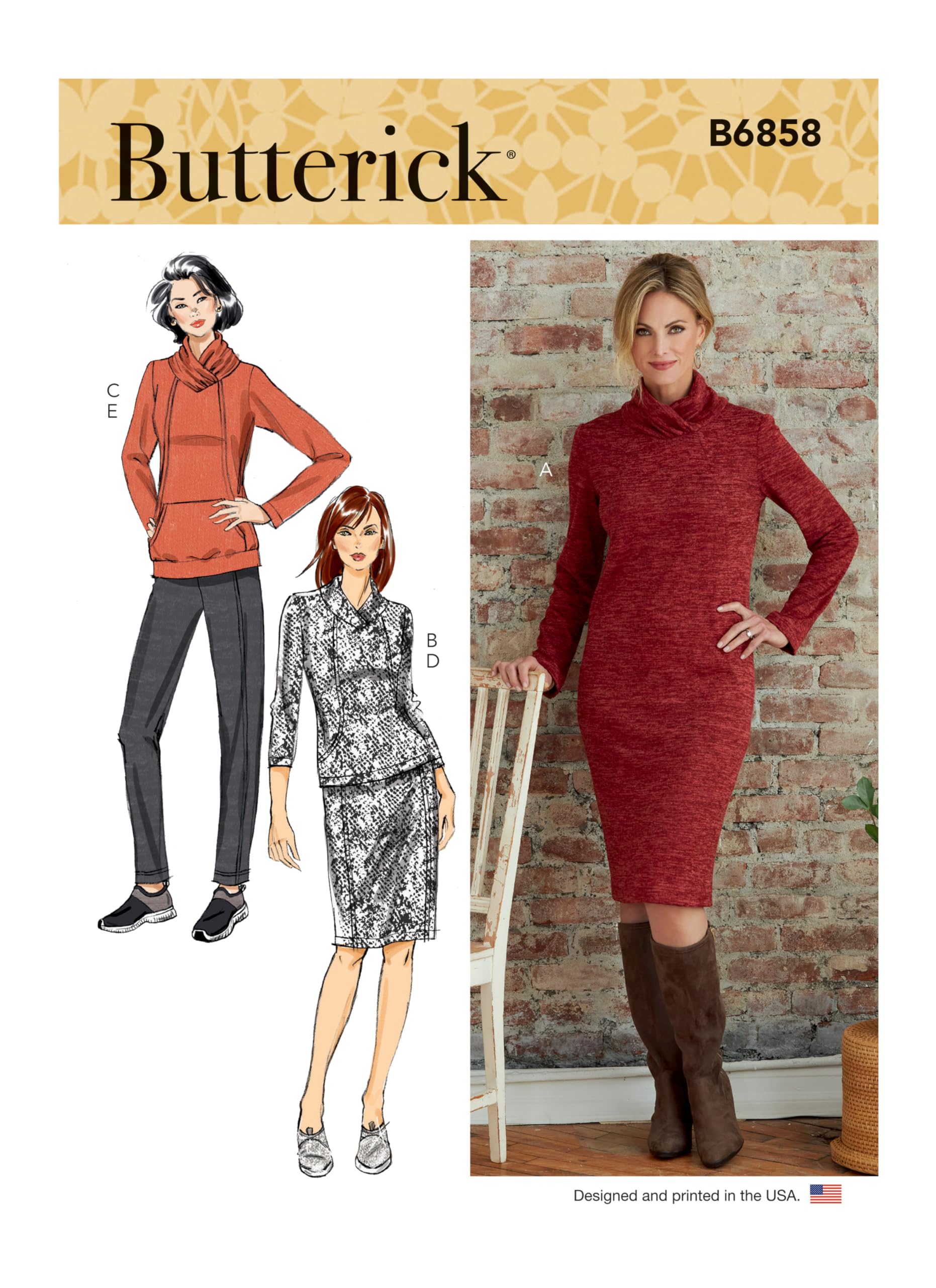Butterick B6858Y Misses Sportswear Y (XS-S-M)
