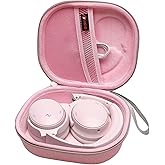 XANAD Hard Case for Bose QuietComfort, QC Ultra, QC 45, QC 35, QC45 SE, QC SE or Skullcandy Crusher Evo, Hesh ANC, Hesh Evo, Crusher ANC 2, Crusher, Riff 2 Noise Headphones（Outer Pink +Inner Pink）