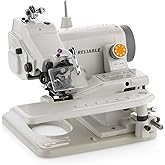 Reliable Portable Blindstitch Sewing Machine for Hemming up to 3" | Easy to transport, Needle Eye Guard included, Adjustable stitch penetration, Full Accessory Kit Included