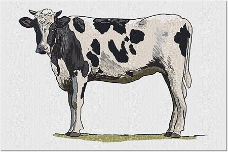 Amazon Com Holstein Cow Icon 19x27 Premium 1000 Piece Jigsaw Puzzle For Adults Made In Usa Everything Else