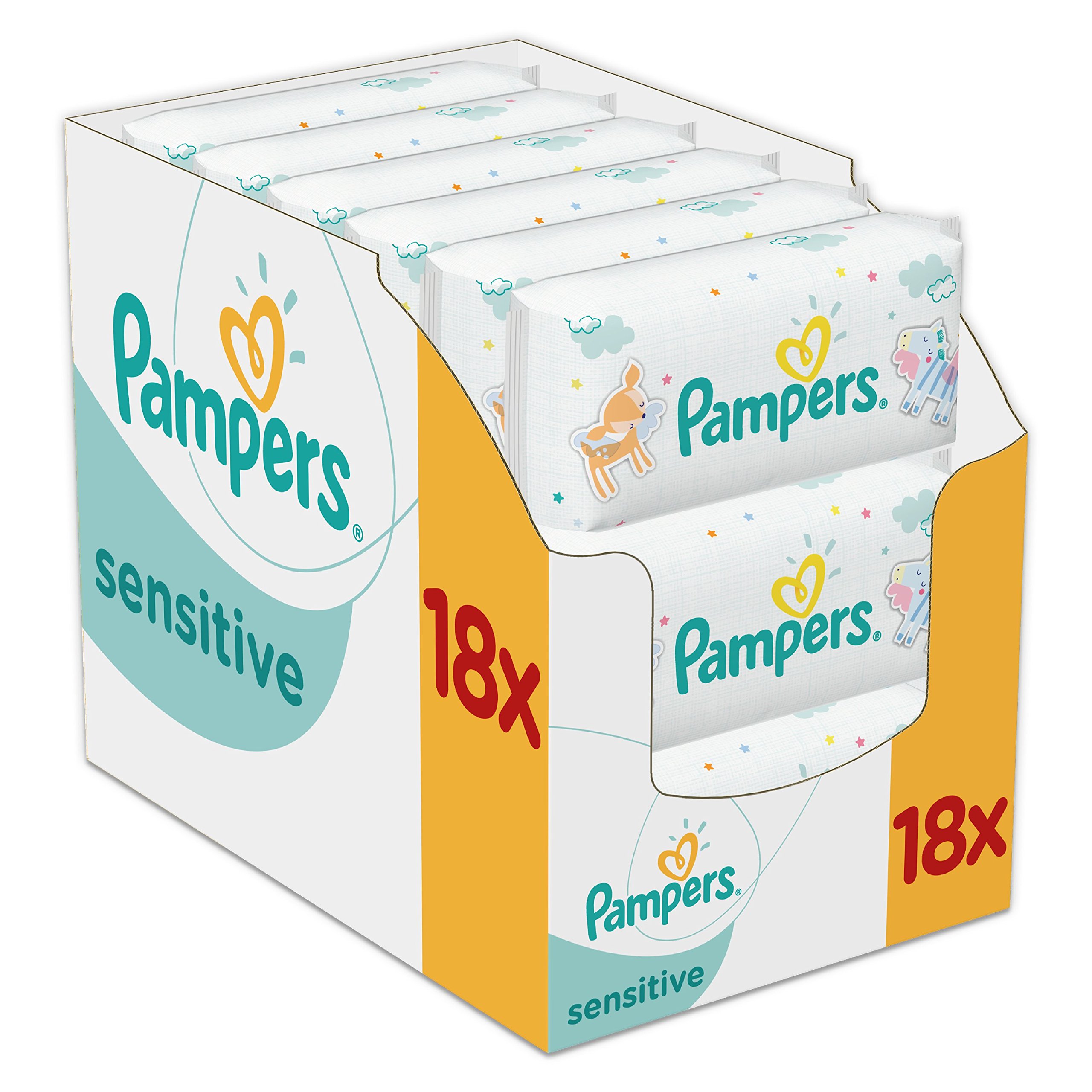 Pampers Sensitive Baby Wipes - Pack of 18 (Total 1008 Wipes) | eBay