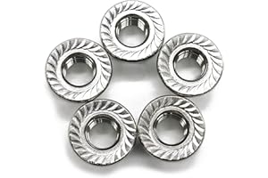 (20 PCS) 3/8-16 Stainless Steel Serrated Flange Nuts,Flange Lock Nut,by Fullerkreg