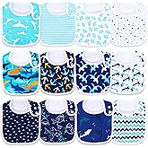 Benoxine Baby Bibs Soft and Absorbent Organic Cotton Bandana Drool Bibs Set for Boys Girls Newborn 0-36 Months