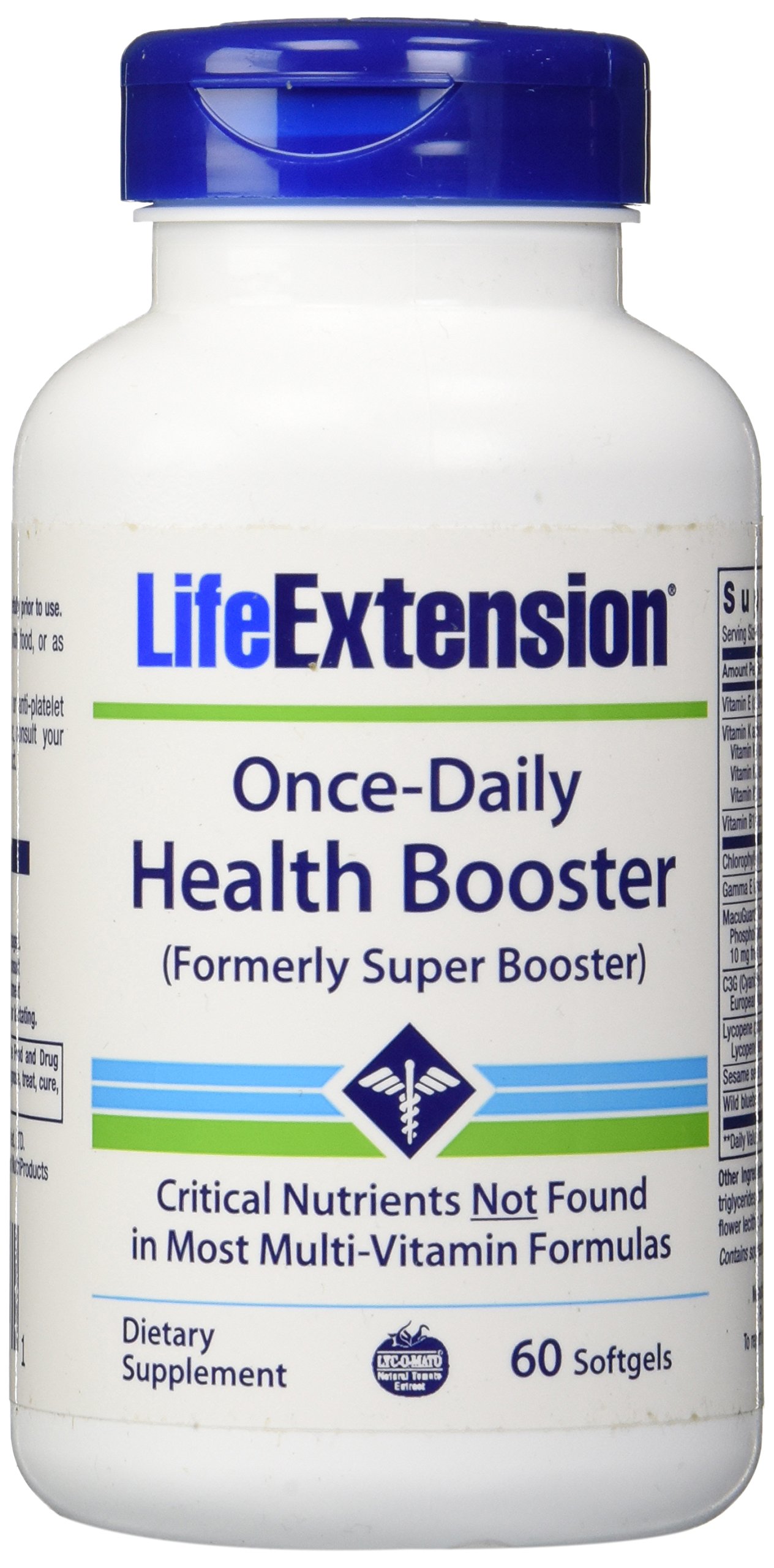 Once-Daily Health Booster (Formerly Super Booster), 60 Softgels - Life Extension