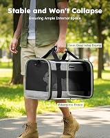 pecute Pet Carrier Bag Cat Carrier Handbag Portable Dog Travel Bag with view 3