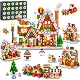 INSOON Advent Calendar 2026 Gingerbread House Mini Building Set with Lights | 24 Days Christmas Countdown Gift Factory Building Kit with Conveyor Xmas Tree Train, Holiday Gift for Adults Girls Boys 12+