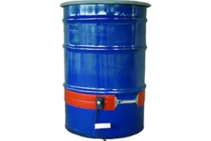 BriskHeat ECONO55-1 ECONO Metal Drum Heater, Fits 55-Gallon Drums, 2-Layer Reinforced Silicone Rubber, W x L: 3.6 x 70-Inch, Diameter: 22.3-Inch, 120VAC