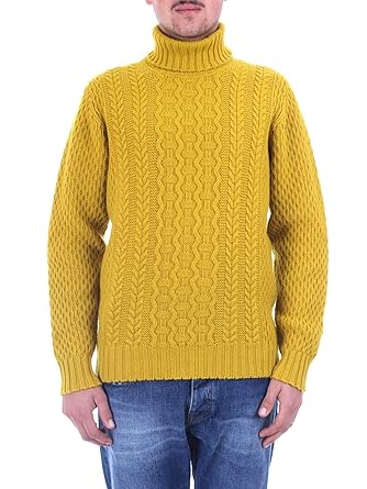 maglione giallo uomo