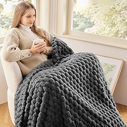 NEWCOSPLAY Super Soft Queen Blanket Grey Premium