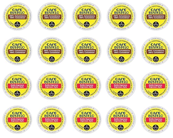 Cafe Bustelo Espresso 100 Colombian K Cup Sampler Pack For Keurig 2 0 20 Count 2 Varieties Amazon Com Grocery Gourmet Food