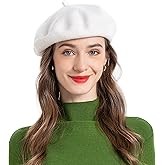 ZLYC Wool French Beret Hat Solid Color Beret Cap for Women Girls