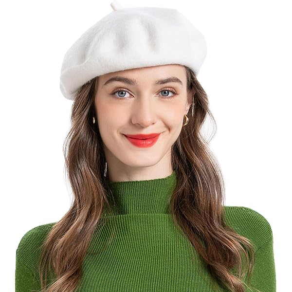 WeeH Beret Hat for Women Gril Winter Hats Wool Classic  display picture 1