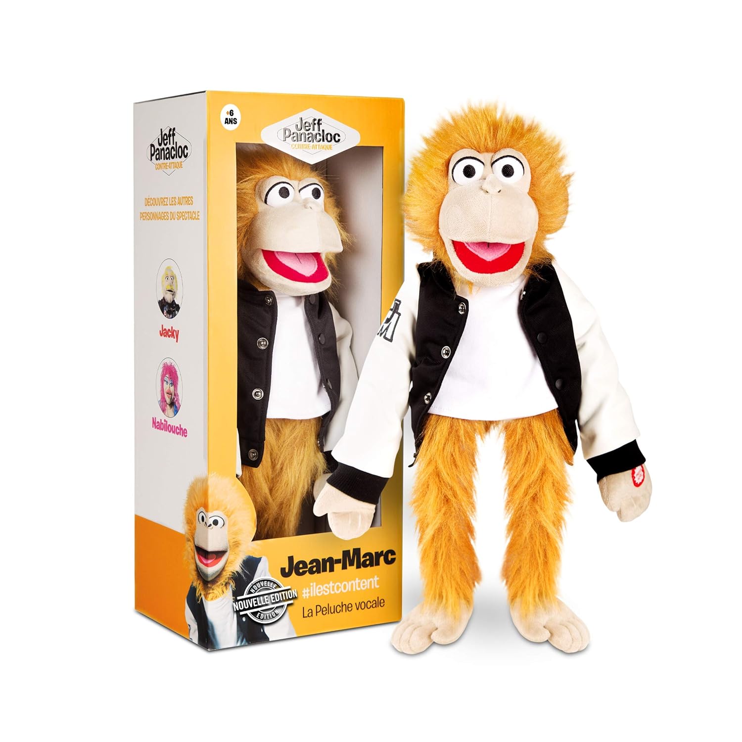 Jeff Panacloc Jean Marc Peluche Vocale Sonore Taille Unique