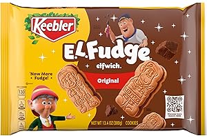 Keebler E.L. Fudge Elfwich Cookies, Sandwich Cookies Stuffed with Crème Filling, 13.4 oz