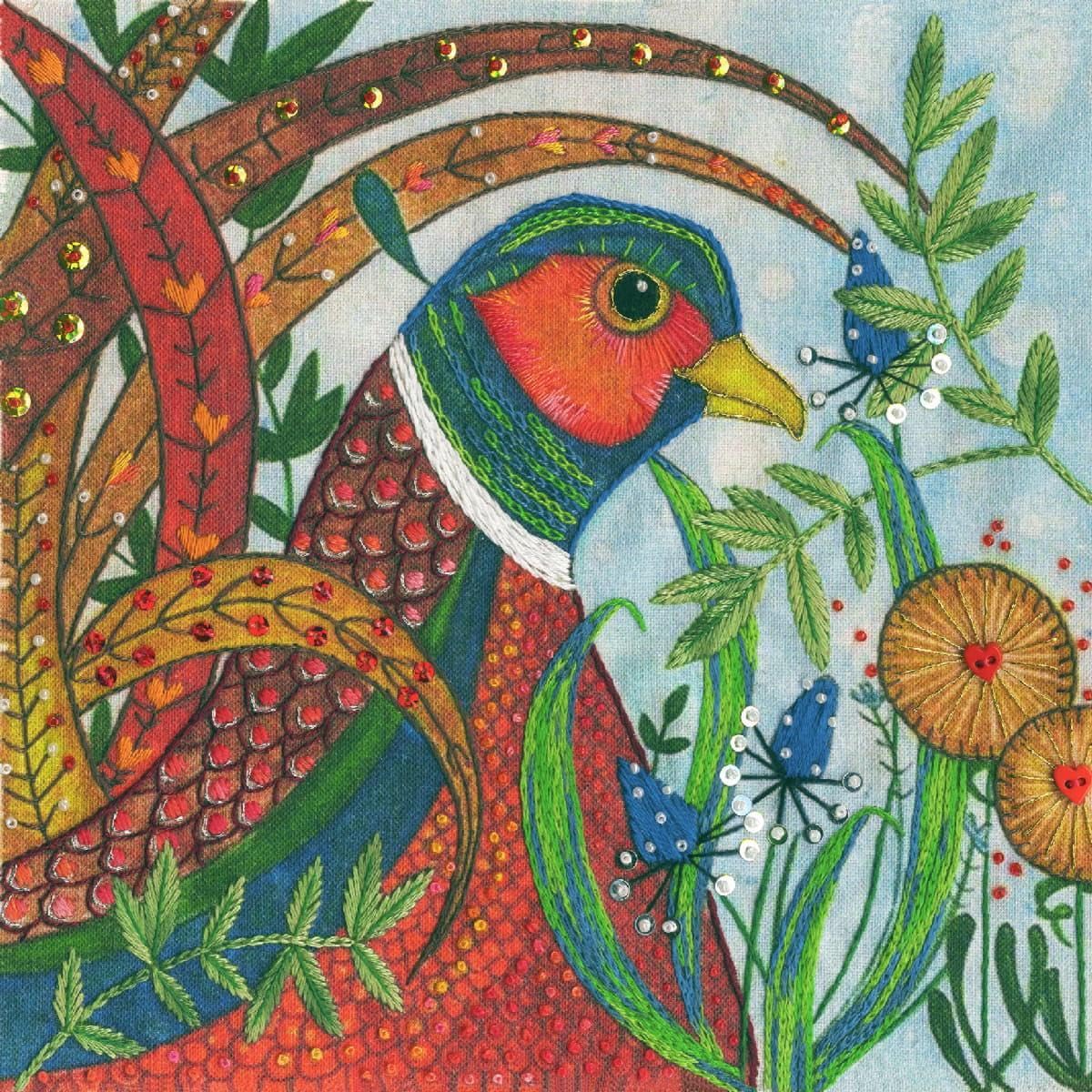 Bothy Threads Embroidery Kit - Pheasant (Flights of Fancy Range)
