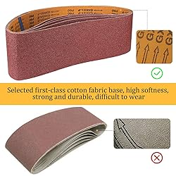 POTUINOM Sanding Belt 4 x 24 Inch,Belt Sander Belts