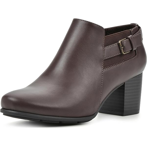 WHITE MOUNTAIN Women's Sammuel Ankle Bootie - Faux Wrap Strap, Chain Detail, Cushioned Insole