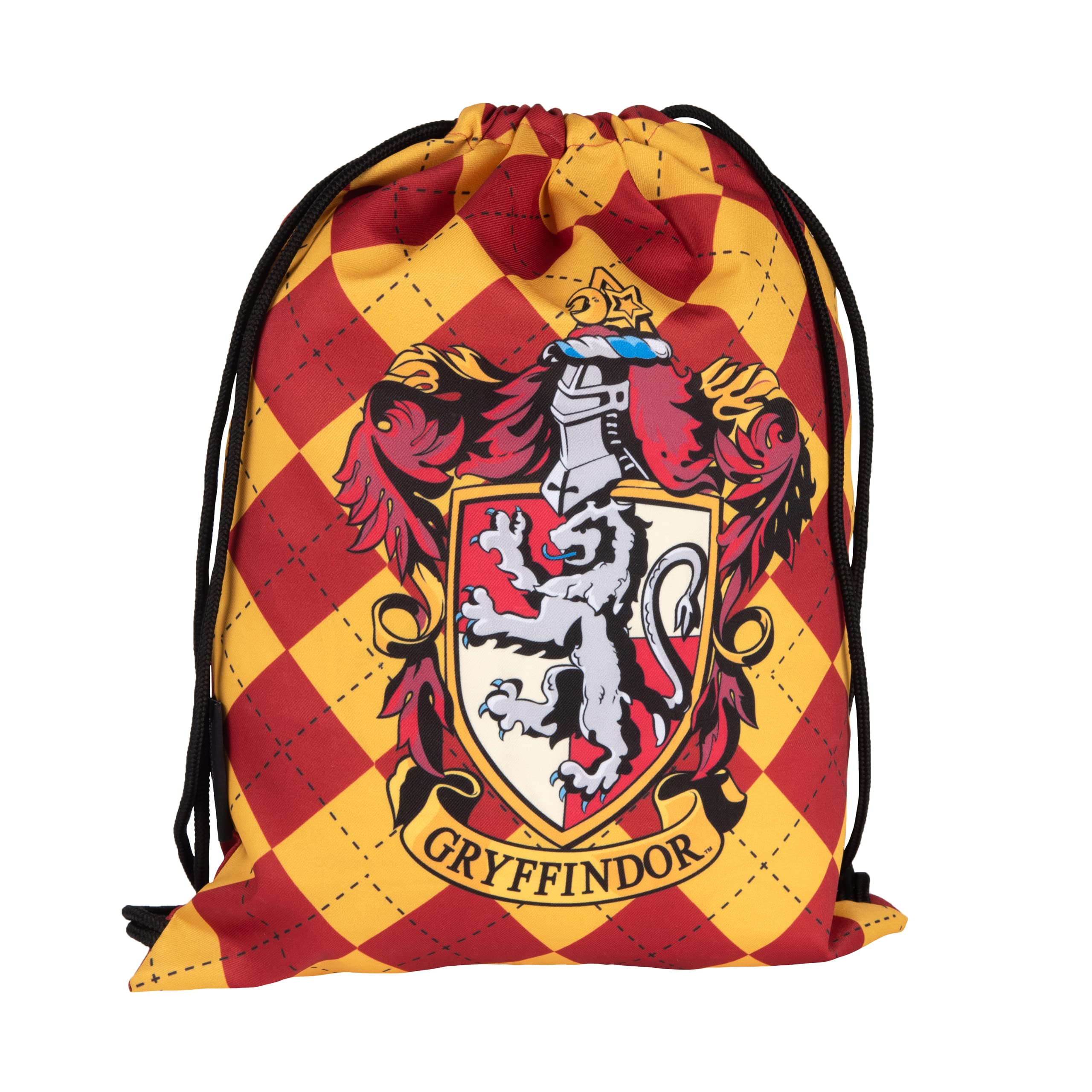Harry Potter Gym Bag - Gryffindor Sports Bag Backpack Fabric Backpack with Drawstring Red/Yellow, multicoloured, 40 x 35 cm