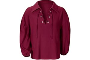 AITIPOO Kids Medieval Viking Pirate Renaissance Retro Costume Shirt for Boys Halloween Party Cosplay 3-12 Years