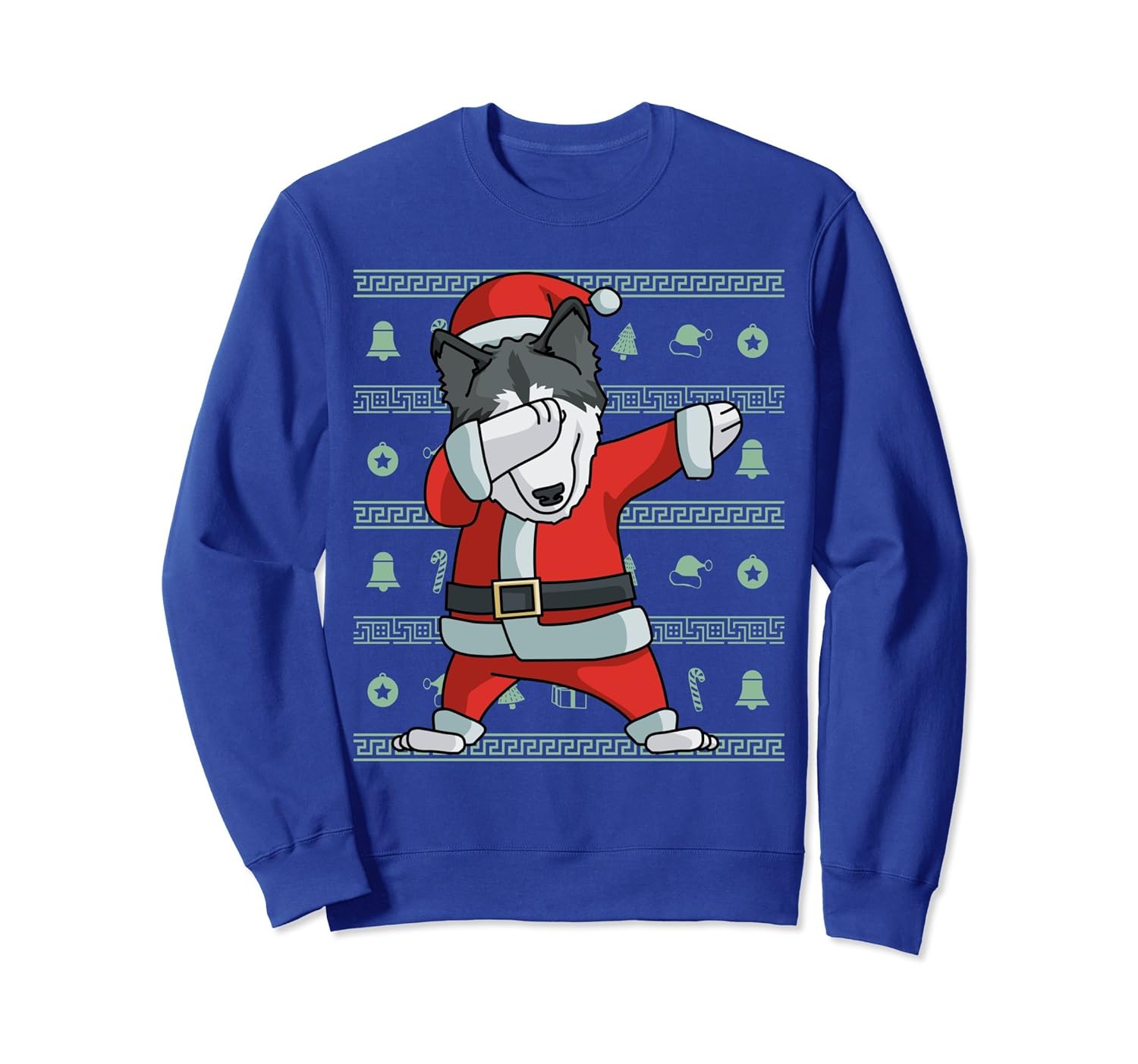 Dabbing Siberian Husky Sweatshirt Funny Christmas Shirt- TPT