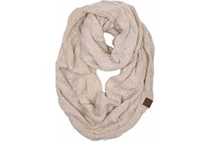 Funky Junque Infinity Scarf for Women – Oversized Chunky Winter Scarf, Colorful Fall Scarves, Soft Sweater Wrap Cozy Style