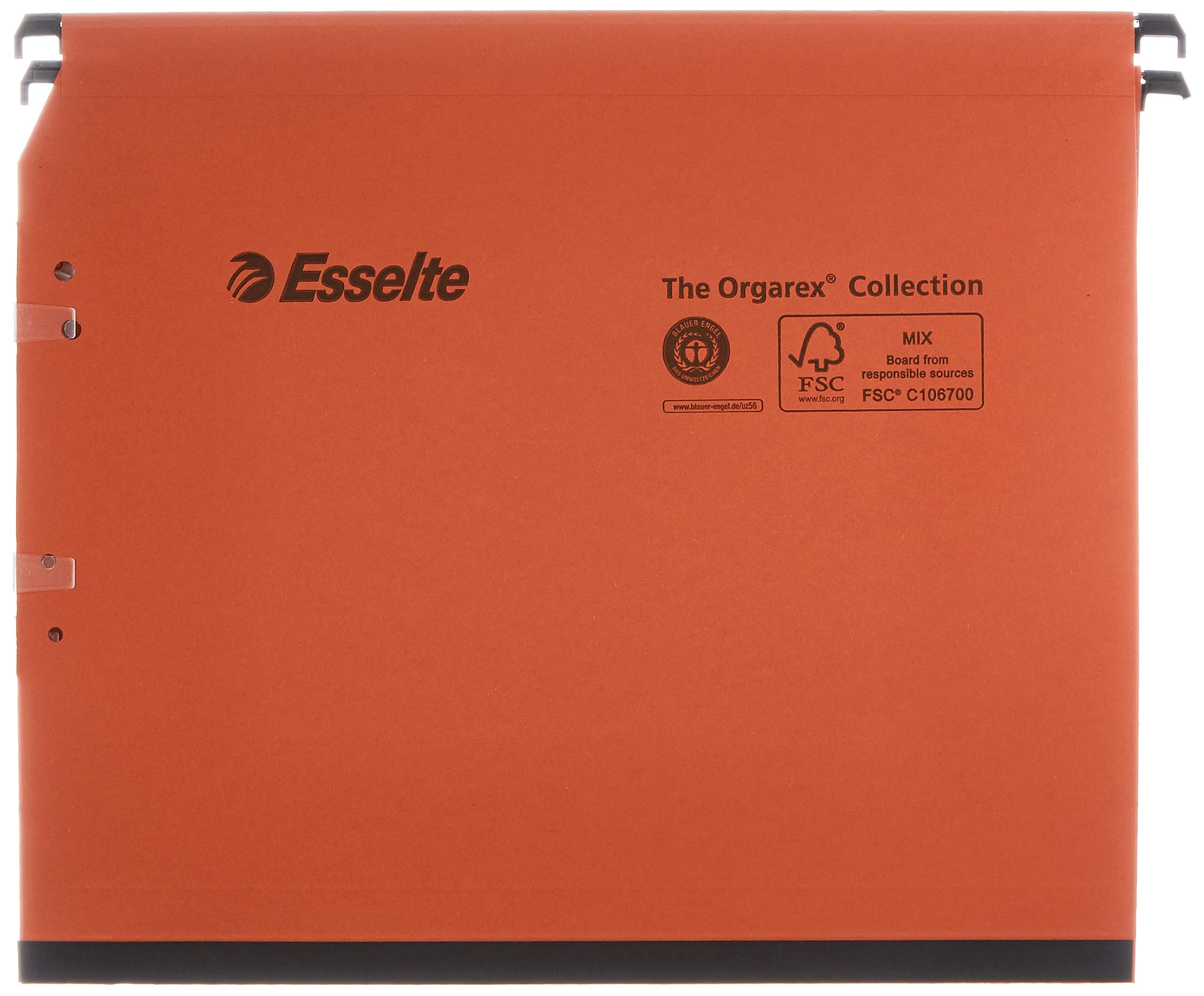 Esselte Kori Manilla Pack of 25 Folders Cupboard 15 mm Base Orange