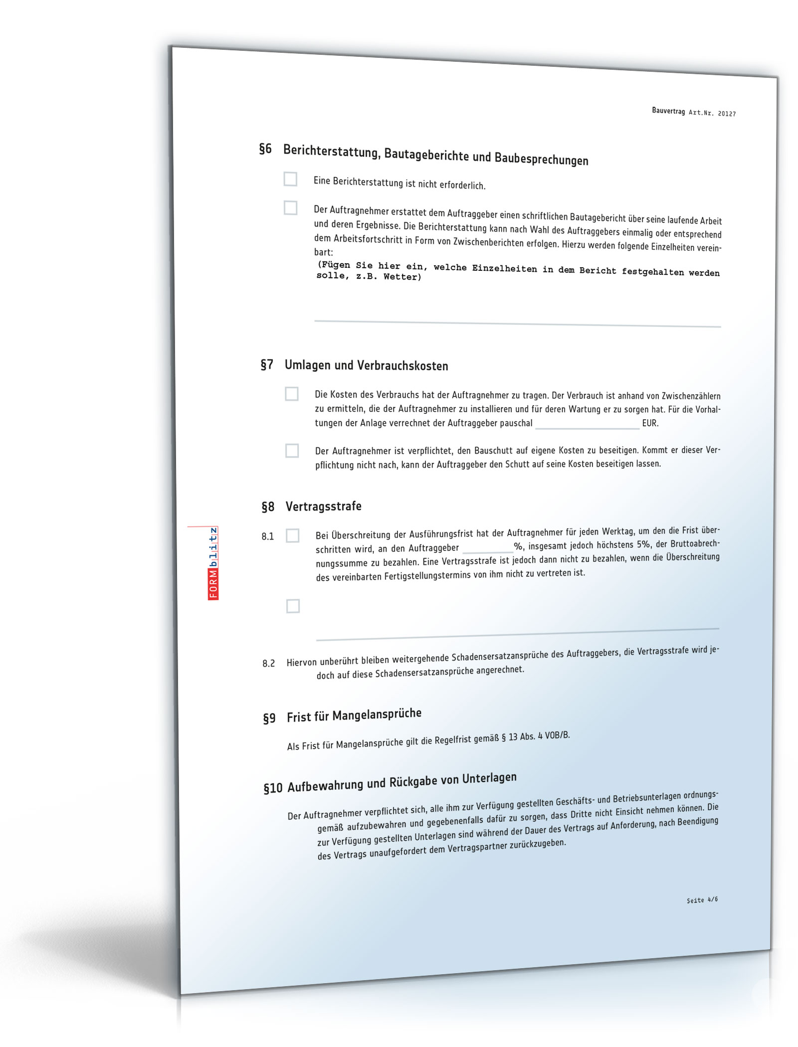 Bauvertr ge Muster Vorlagen Zum Download PWEEYO Bauvertr ge Muster Vorlagen Zum Download PWEEYO