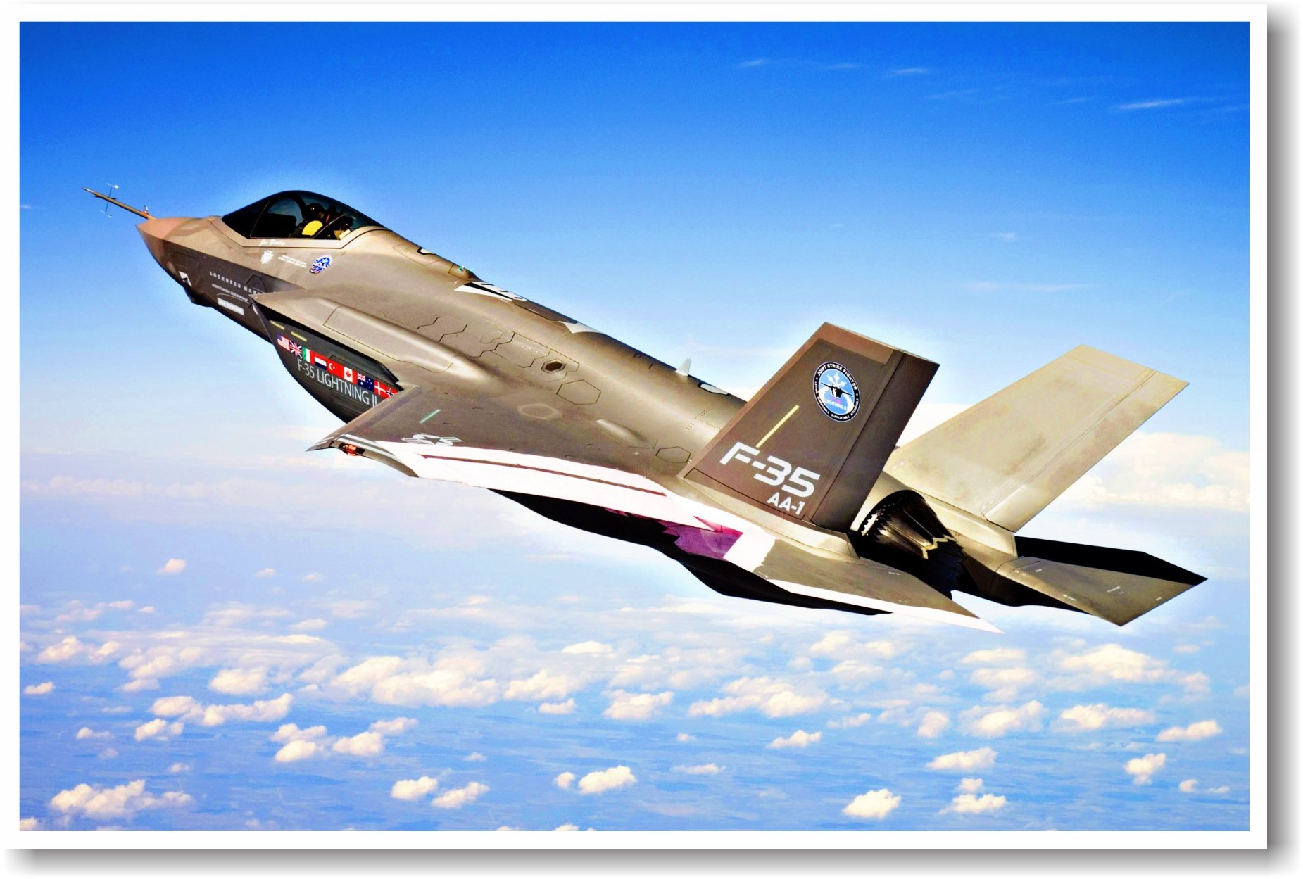 F35 Lightning Fighter Jet- NEW Military Us Air Force Poster
