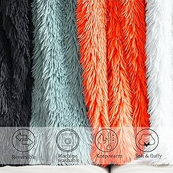 JONIYEAR Extra 2.8" Long Hair Fluffy Faux Fur Throw