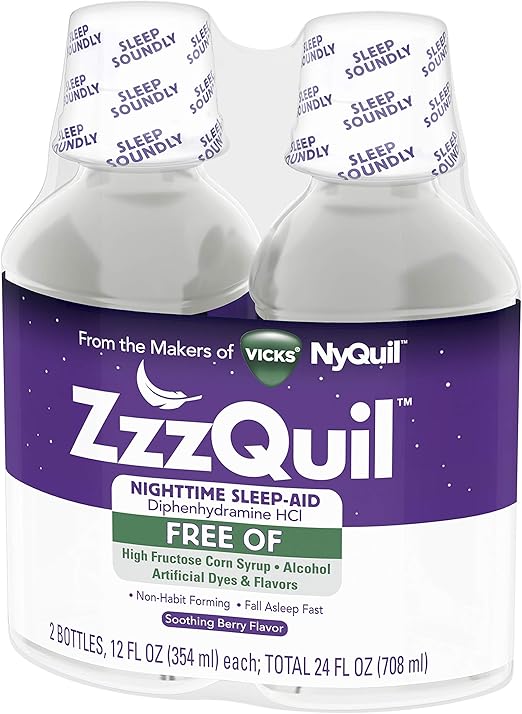 ZzzQuil Nighttime Sleep Aid, Alcohol Free Soothing Mango