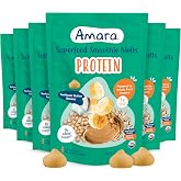 Amara Organic Sunflower Butter Banana Protein Blend Superfood Smoothie Melts - 1oz: Baby Snacks, 3rd Stage, Vegan, Non-GMO
