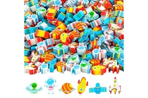 KINYFY 240 Pcs Space Erasers,Space Mini Erasers for Kids,Astronaut Rocket UFO Spaceship Pencil Erasers for Kids Party Favor Home School Work Classroom Rewards Prizes Gifts (Space)