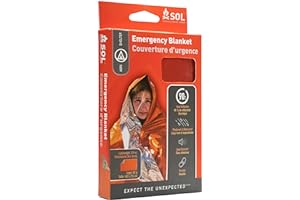 ADVENTURE S.O.L. Survive Outdoors Longer 90 Percent Heat Reflective Emergency Blanket