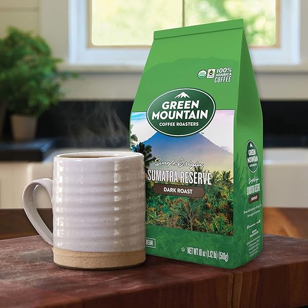 GREEN MOUNTAIN COFFEE ROASTERS SUMATRA RESERVE, WHOLE BEAN COFFEE, BAGGED 18 OZ