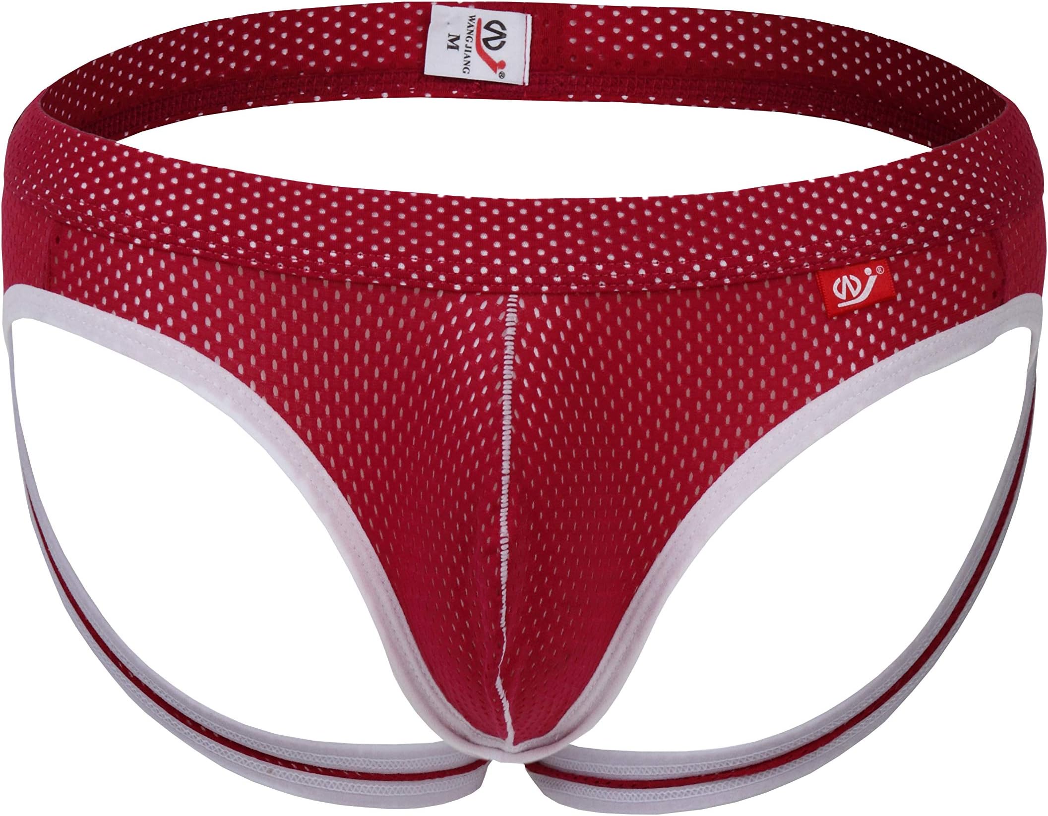 Men's Sexy Jockstrap Breathable Mesh G-String Thong Underwear