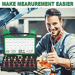 FOLIV Nut and Bolt Thread Checker, 30PCS Thread