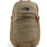 The North Face Router Everyday Laptop Backpack, Cedar/Lava Red, One Size | Daypack, Water Repellent, Laptop Sleeve, Reflective Details