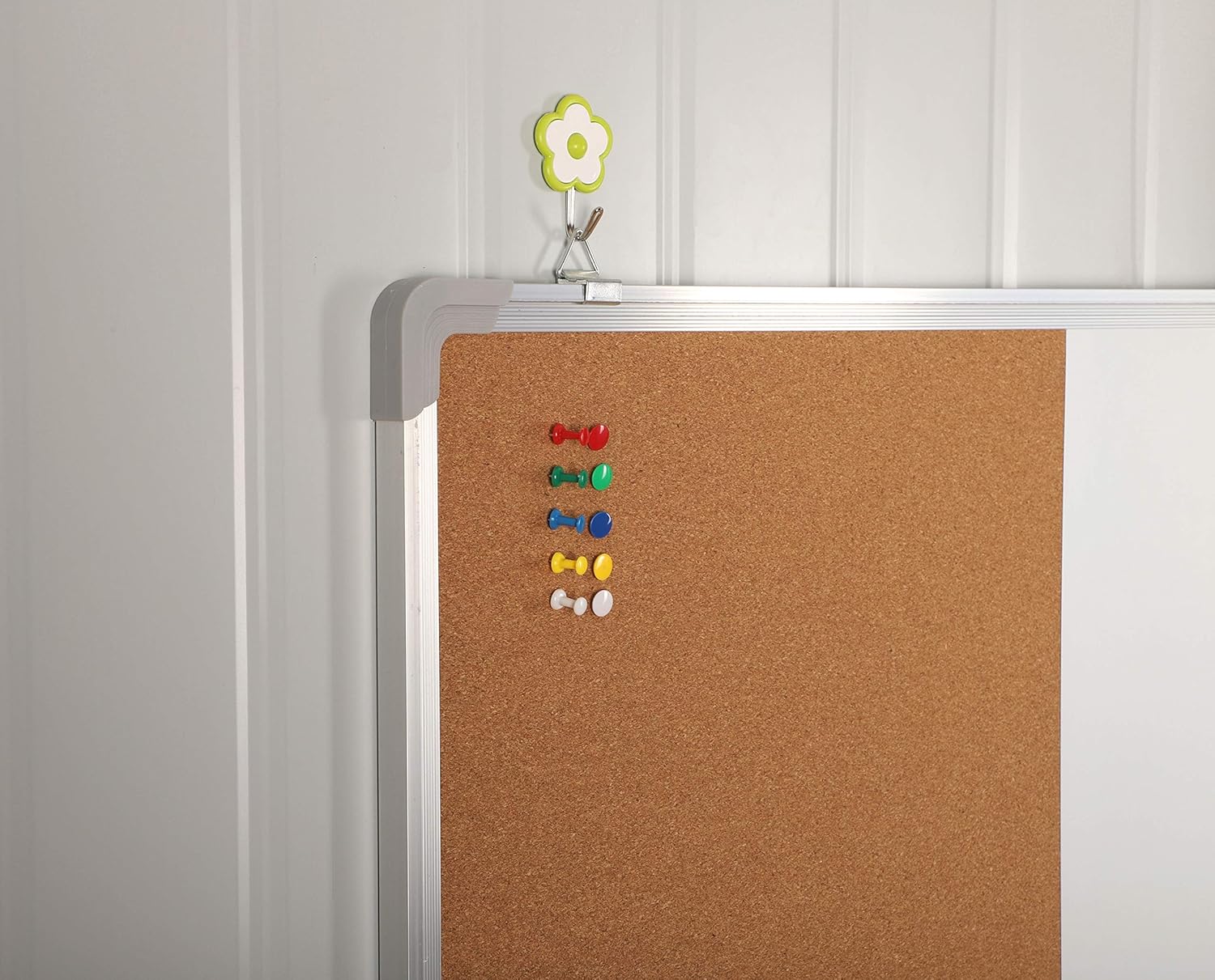 Whiteboard Bulletin Board Combination Set, 30x20 Dry Erase/Cork Board + 1 Magnetic Dry Wipe Eraser - Image 5