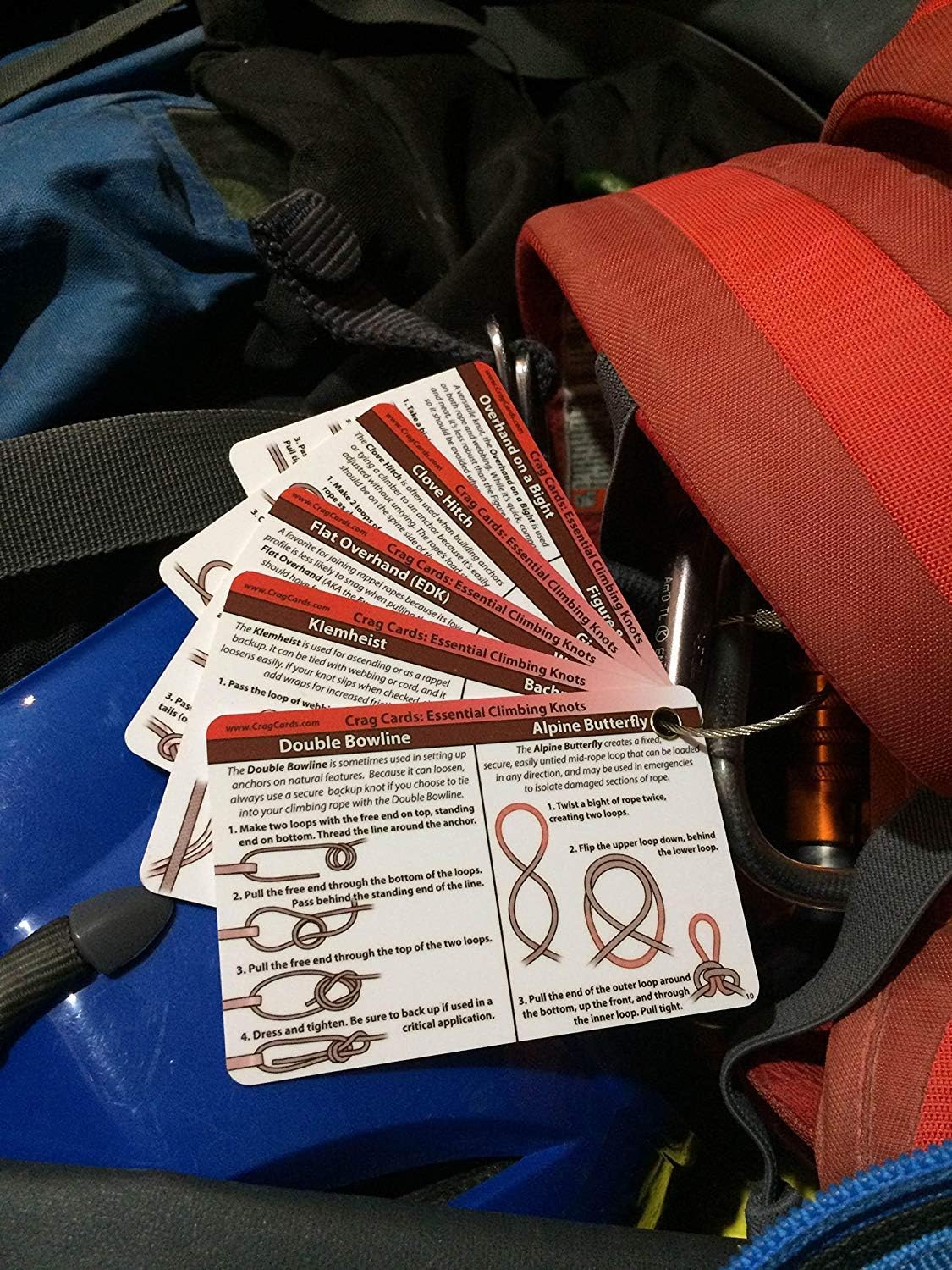 Crag Cards Essential Climbing Knots : Sports & Outdoors